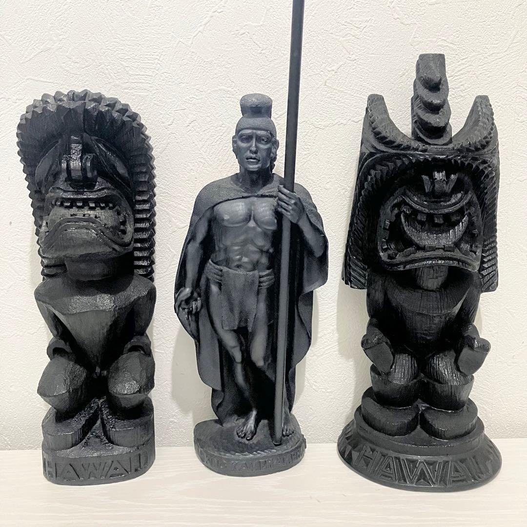 ハワイ　ココジョー　Tiki カメハメハ大王　ハワイアン　 置物　C