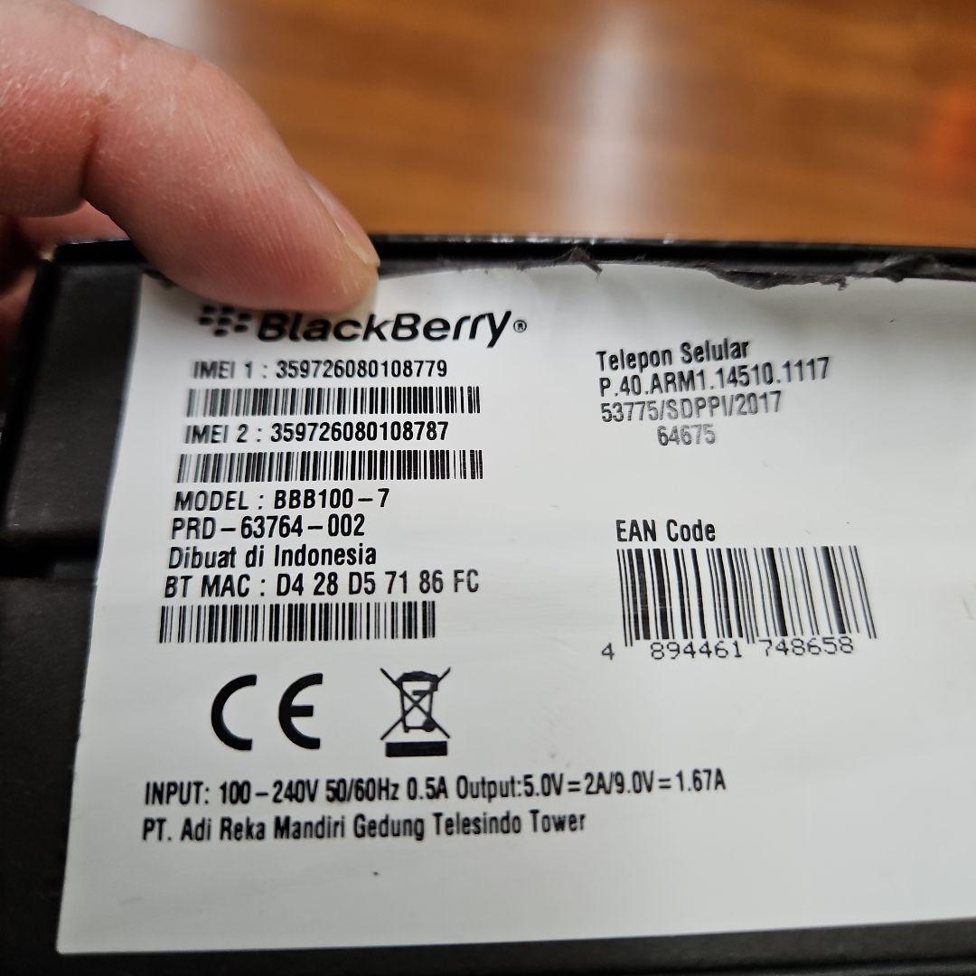 BlackBerry KEYone 限定版 ブラック 64GB 4GB RAM
