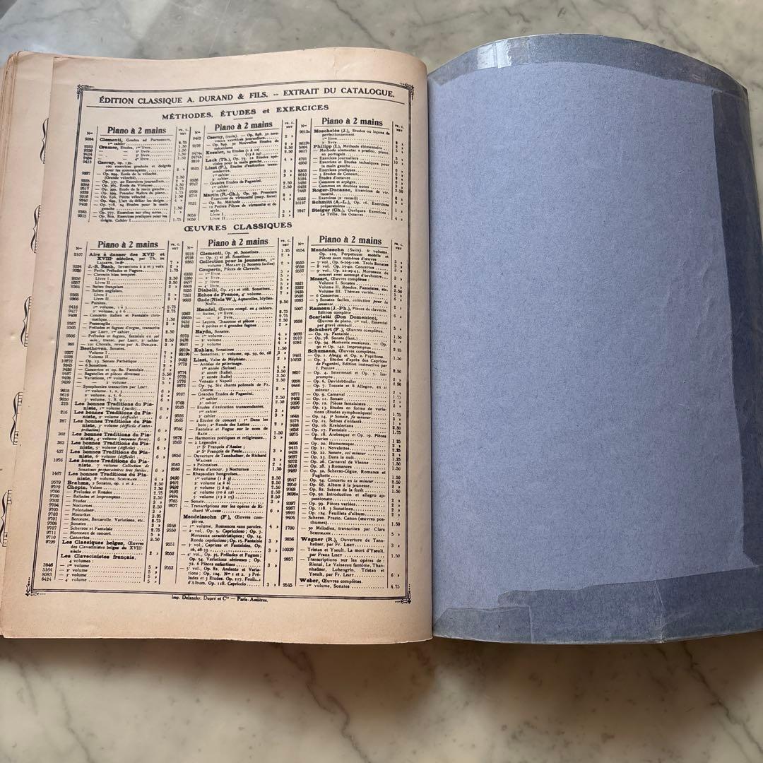 フランス　アンティーク　楽譜　ショパン　1915年
