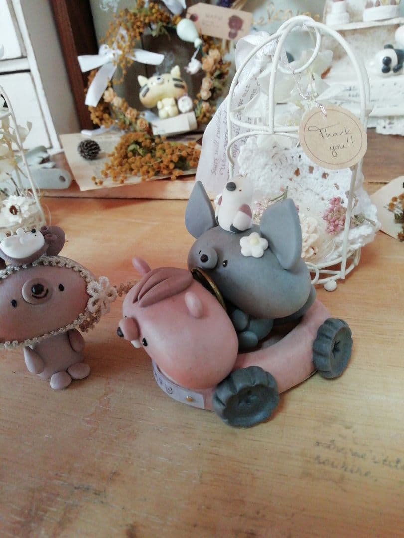 リメイク ♡( ฅ•ω•ฅ）.。.:*♡ゆらゆら鳥かご♬チンチラねずみ