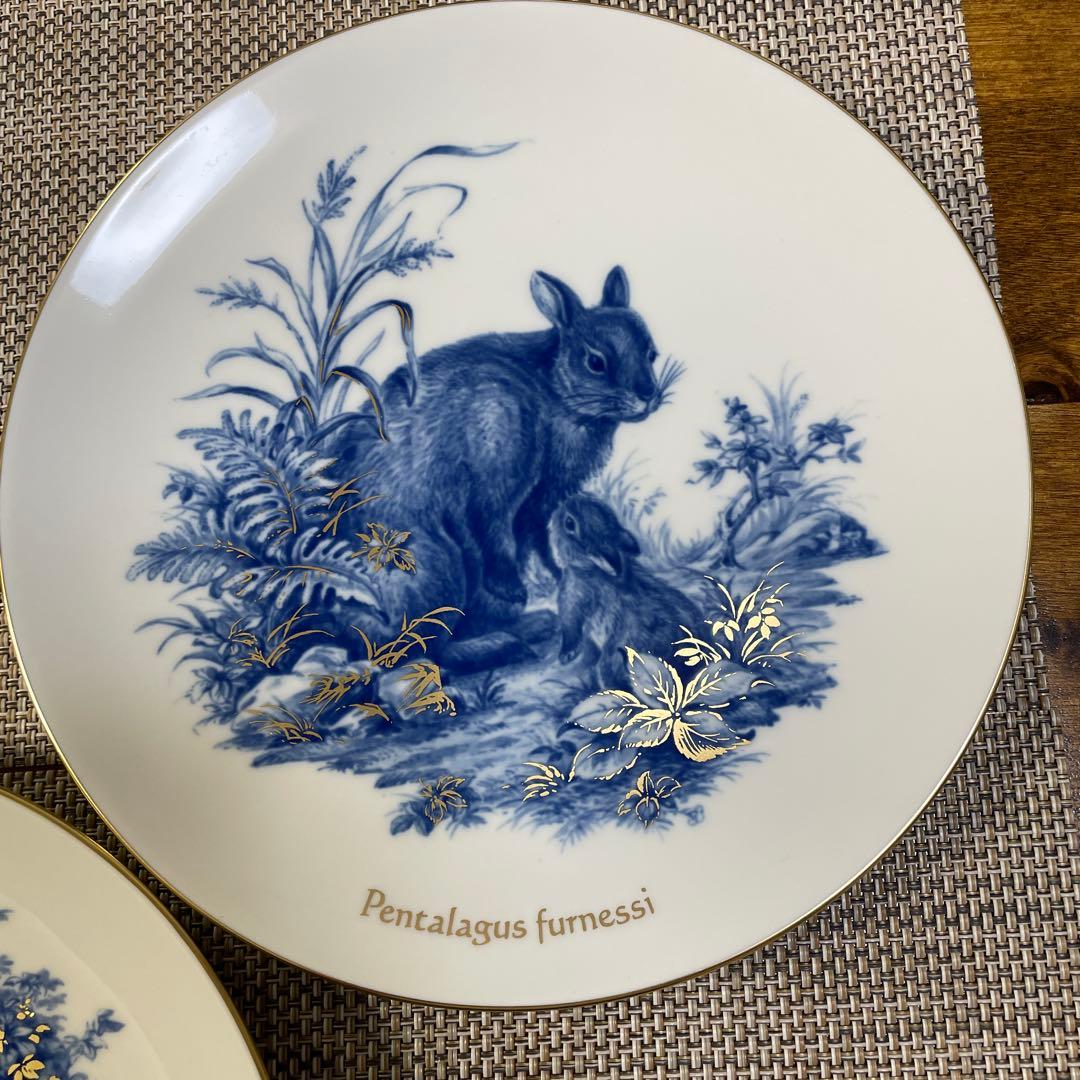 ・日本保護動物シリーズ・５枚セット・マイセン・直径１８.5cm・Meissen・