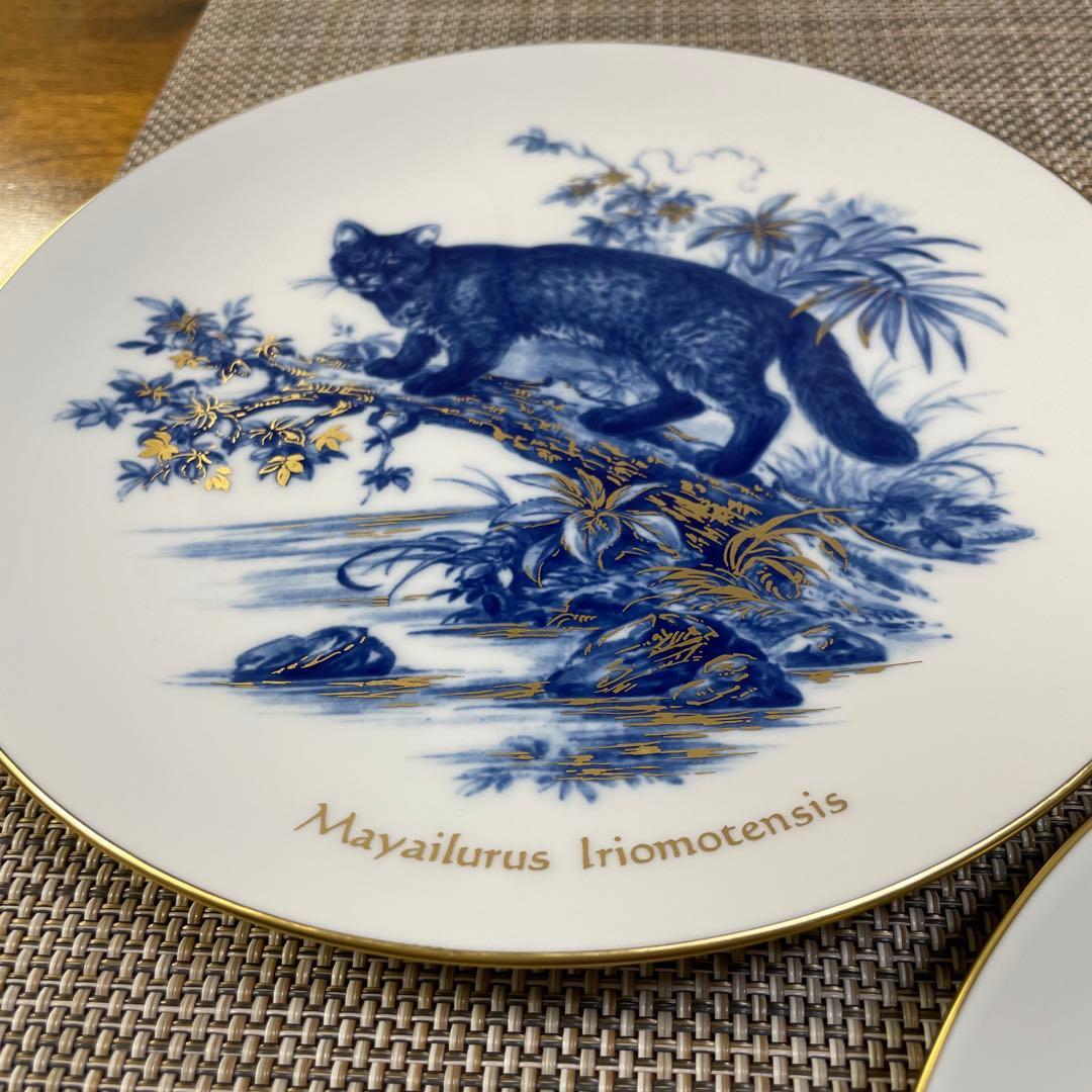 ・日本保護動物シリーズ・５枚セット・マイセン・直径１８.5cm・Meissen・