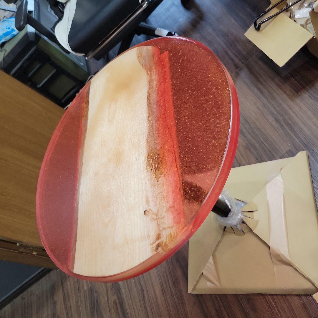 エポキシ樹脂の円形テーブル直径50cm