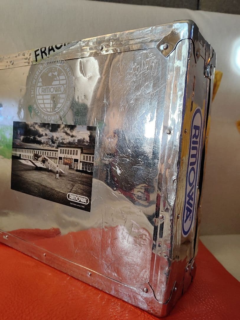 ハンドメイド　アタッシュケース　RIMOWAステッカー付き