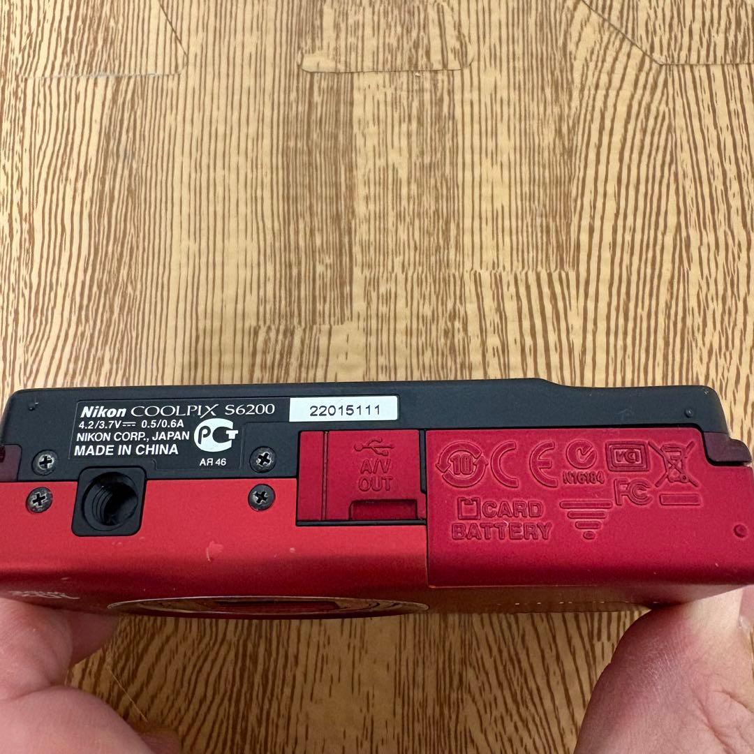 Nikon COOLPIX S6200 デジカメ コンデジ レッド