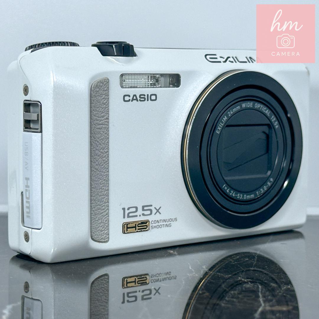 CASIO EXILIM EX-ZR200 ホワイト デジタルカメラ