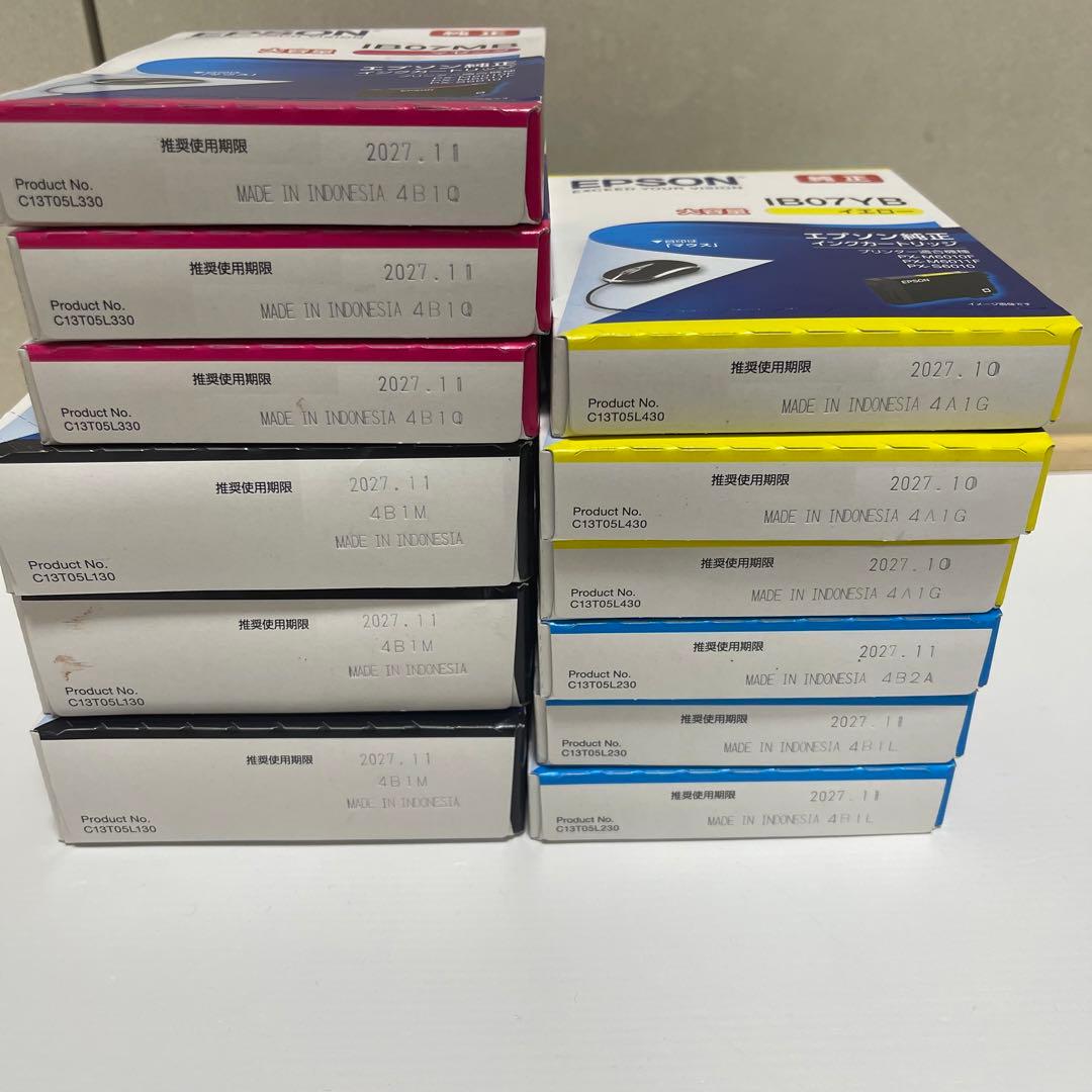 EPSON インクカートリッジ IB07シリーズ 4色セット
