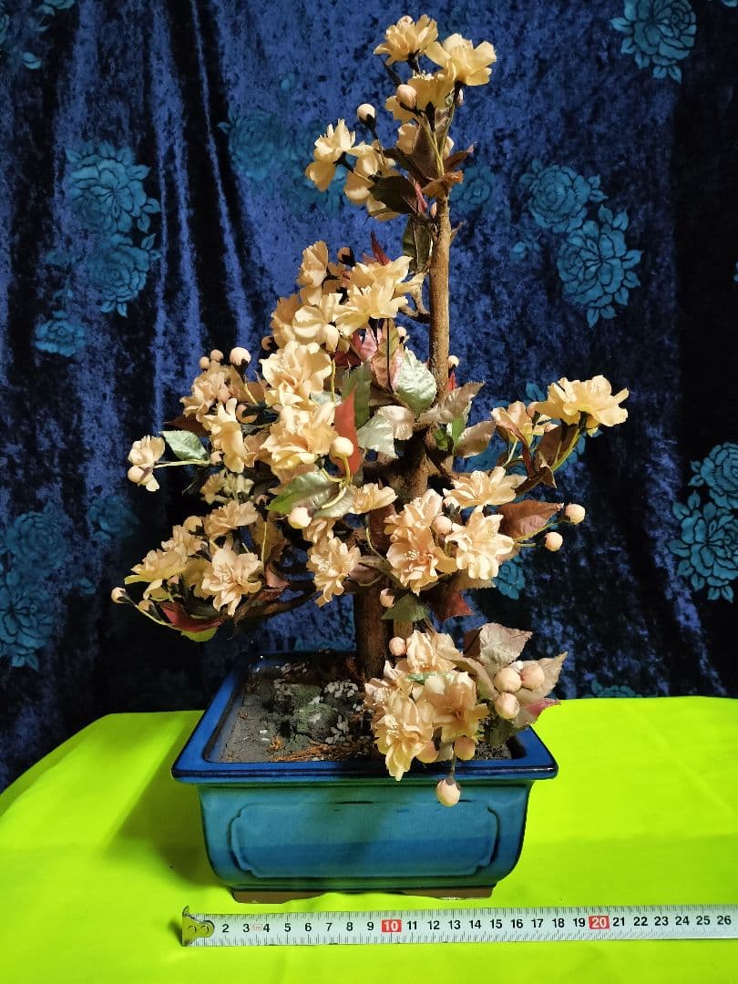 アーティフィシャルフラワー/ハンドメイド完成品/鉢桜