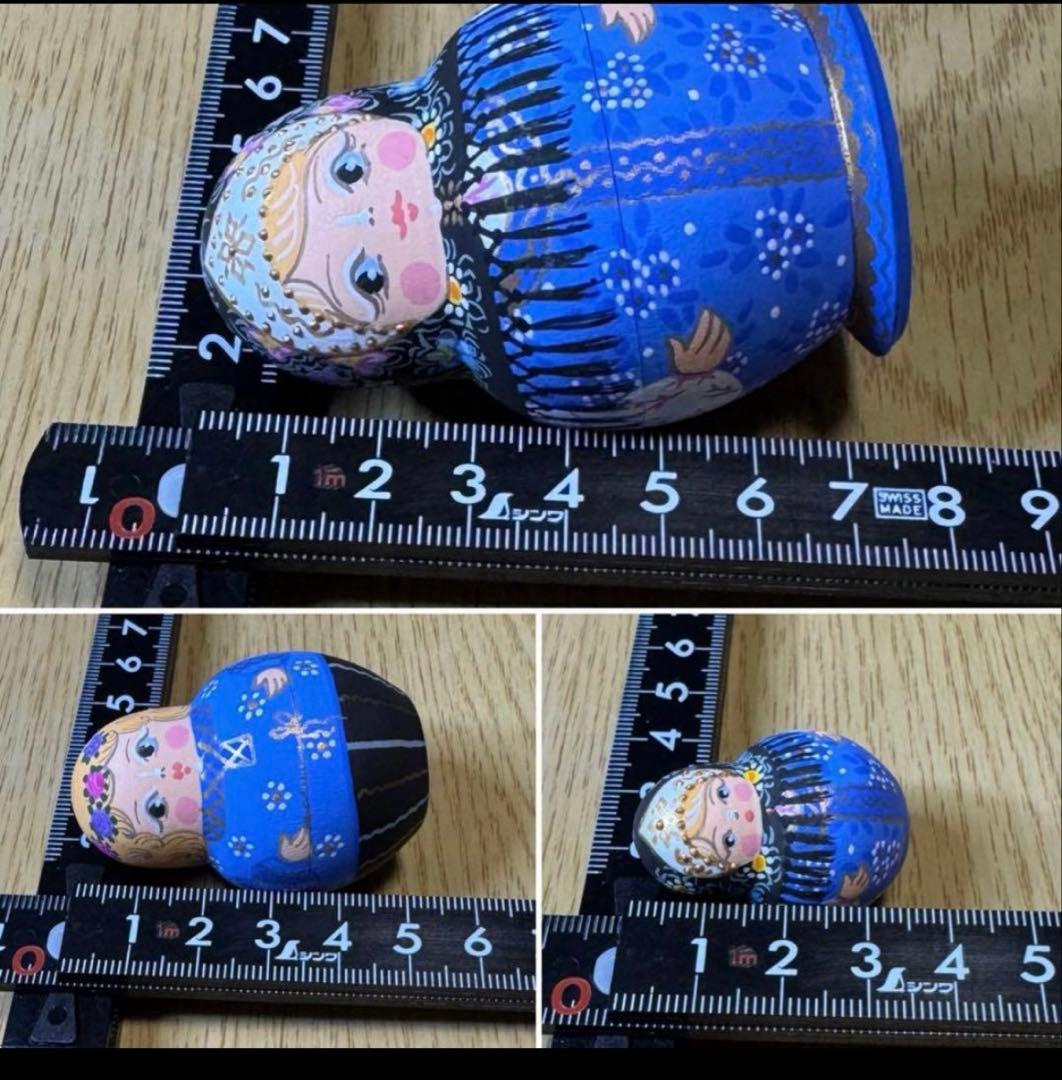 ロシア　アーティスト　イリーナ　ミッチィナ作品　 小さなマトリョーシカ　3組。