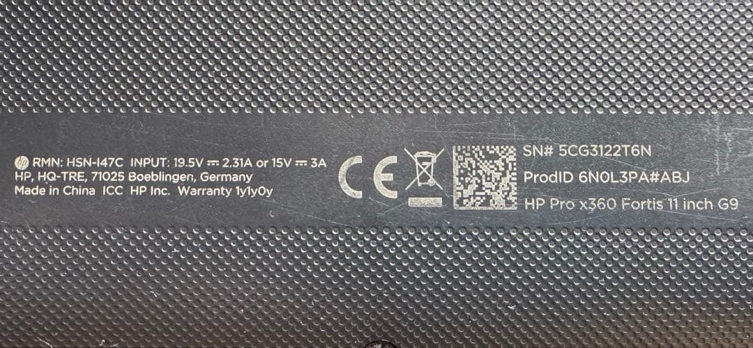 HP / Probook x360 Fortis 11 G9 タッチパネル