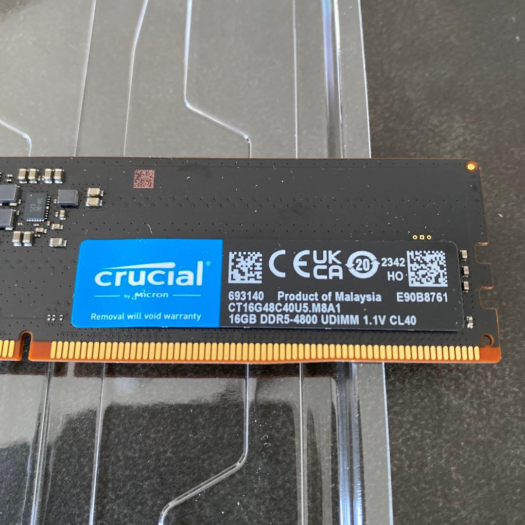 Crucial DDR5 4800MHz 16GB×2枚