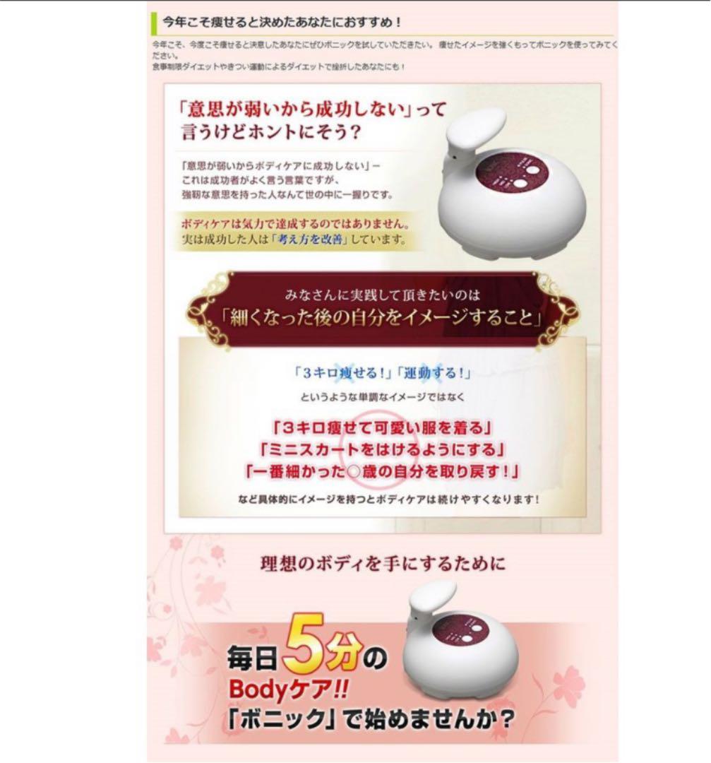 ボニック 本体 箱なし