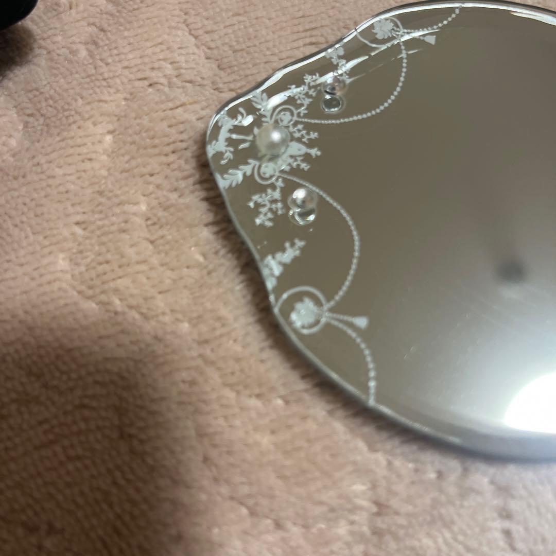 ✨お値下しました✨美品✨✨ローラアシュレイ　ジョゼッテミニグラスハンドミラー