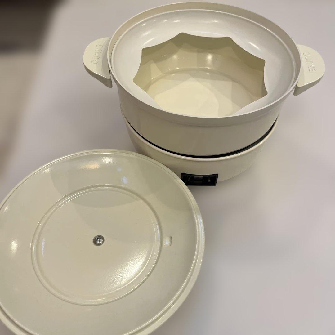［未使用品］BRUNO 電気鍋　ホワイト