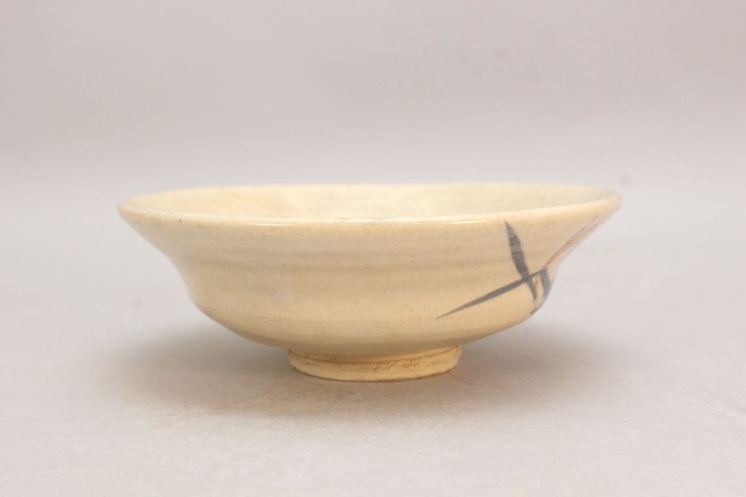No5158 尾形乾山　葦文茶碗　直径14cm 茶道具　茶器　抹茶碗　送料無料