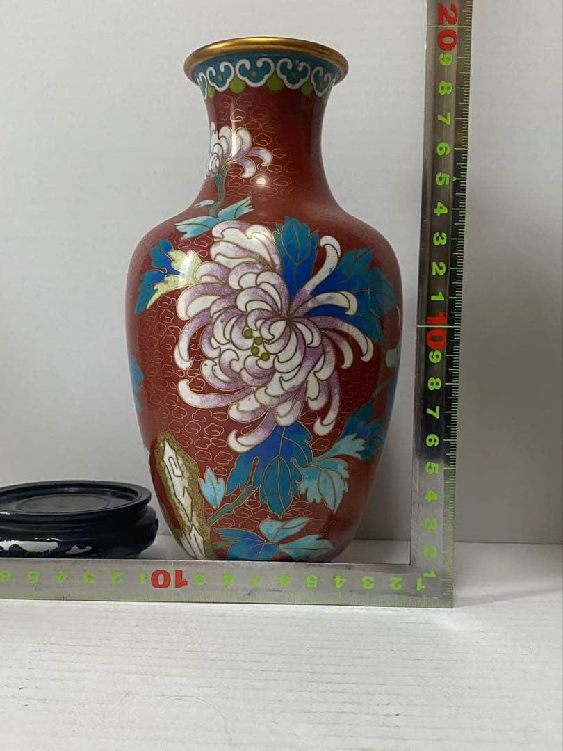 景泰蓝 銅胎掐絲琺瑯 年代物 骨董品