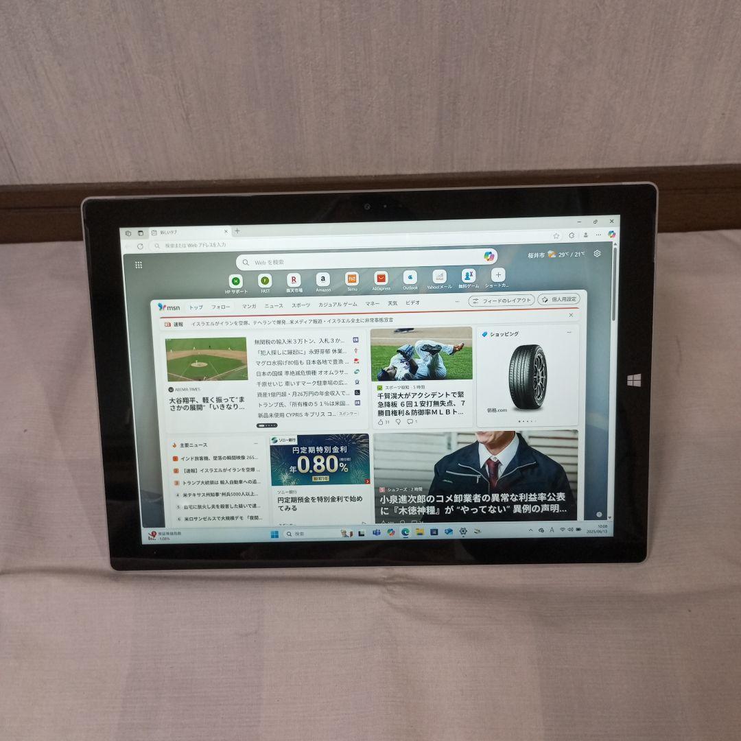 Windowsタブレット本体 Microsoft Surface Pro3 1631 8G 256G 2021