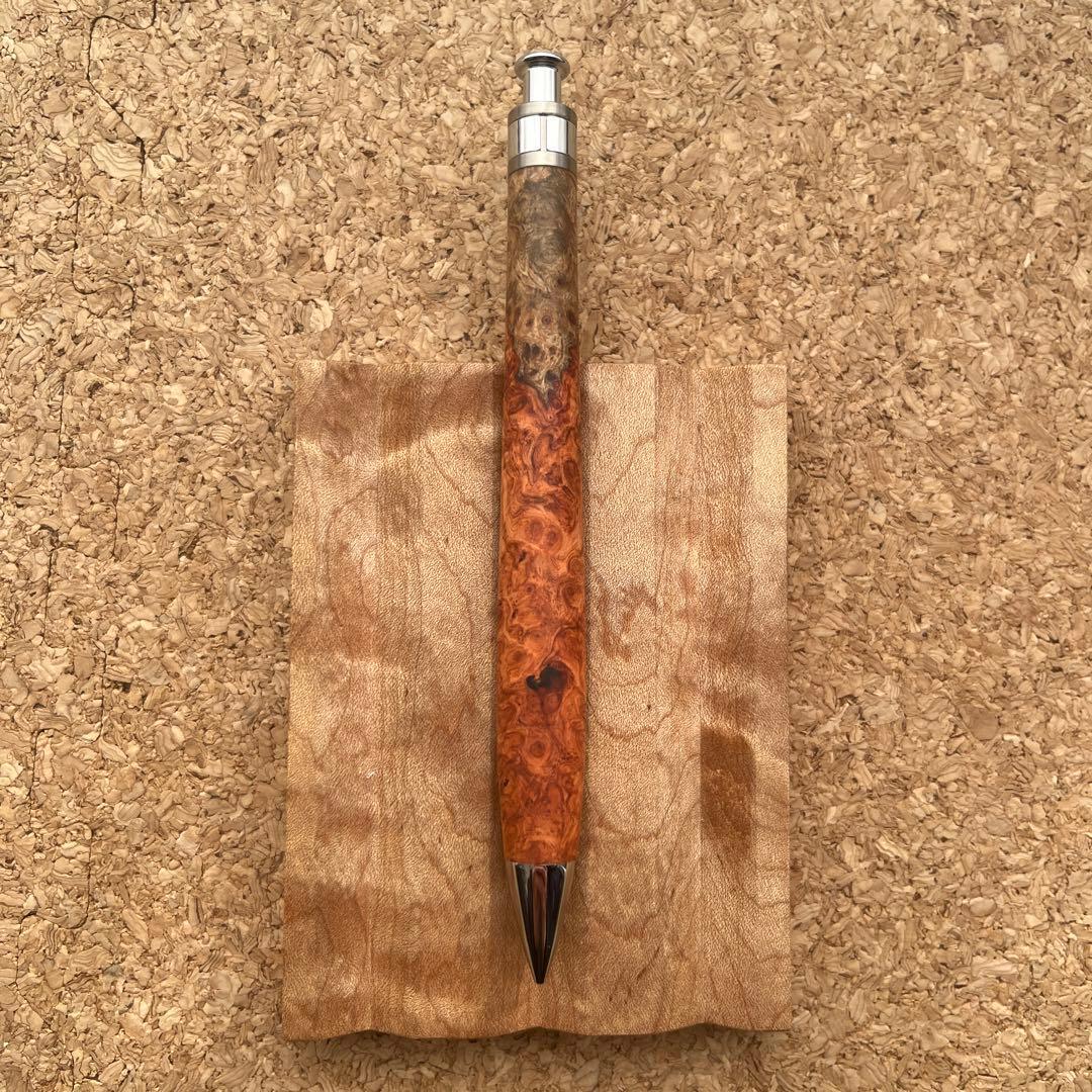 工房楔　花梨紅白　こぶ杢　ペンシル楔0.5mm 野原工芸