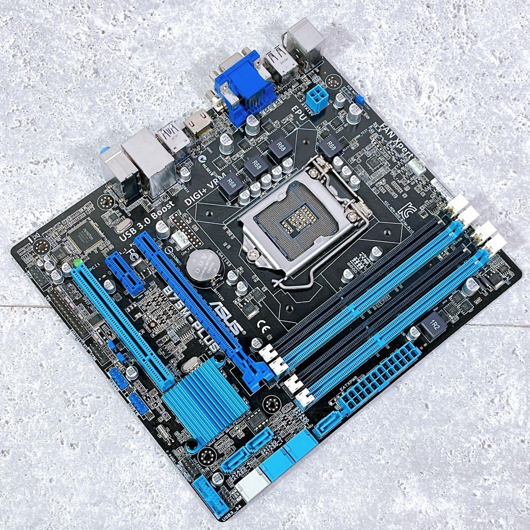 美品 ASUS LGA1155 B75M-PLUS マザーボード マザボ