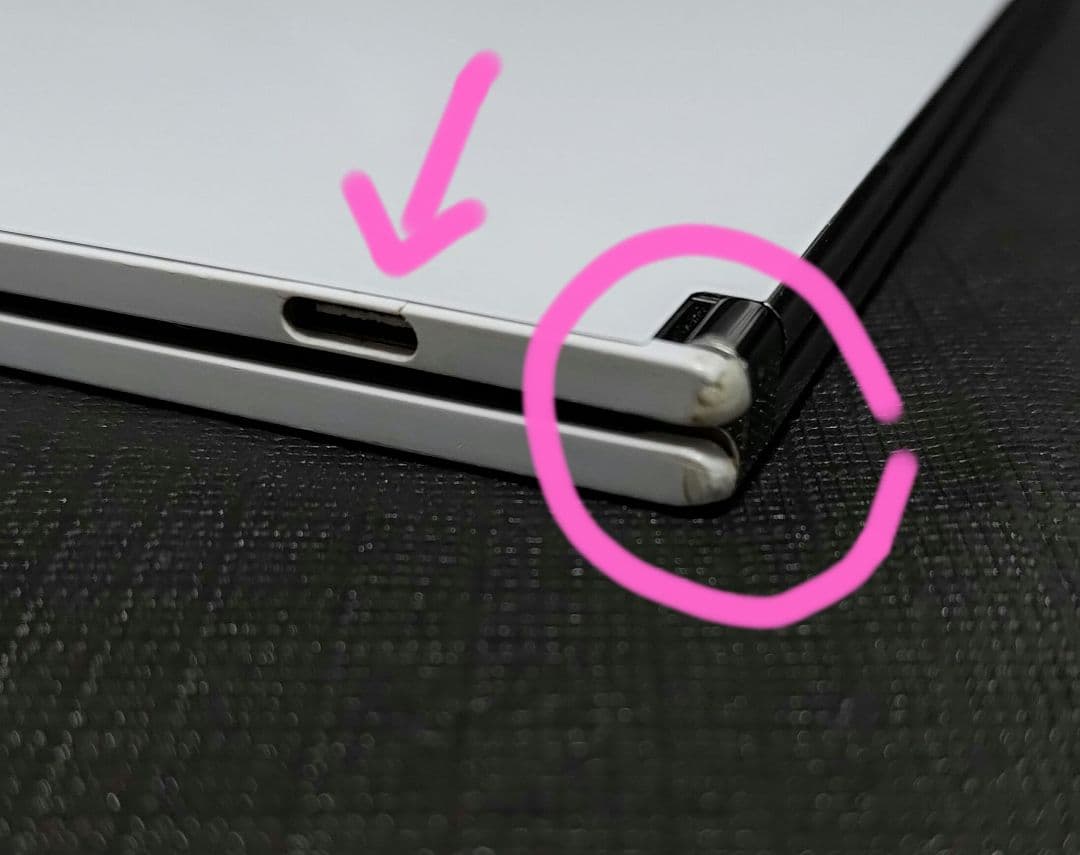 （補修跡あり）surface duo 折り畳みスマホ