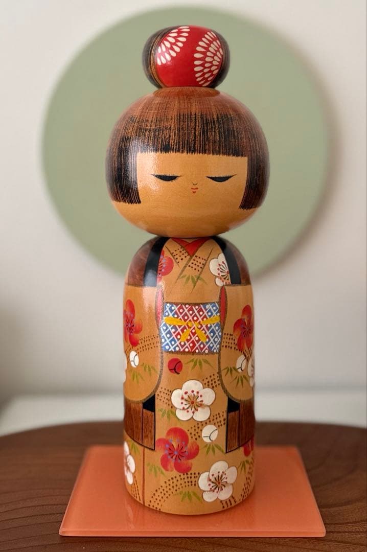 Tanaka Kōjō (田中晃常)作　創作こけし　　大型29cm　署名あり
