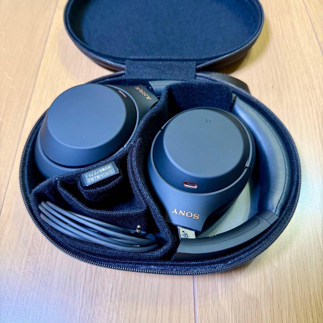 SONY WH-1000XM4 ブラック ワイヤレスヘッドホン ノイキャン