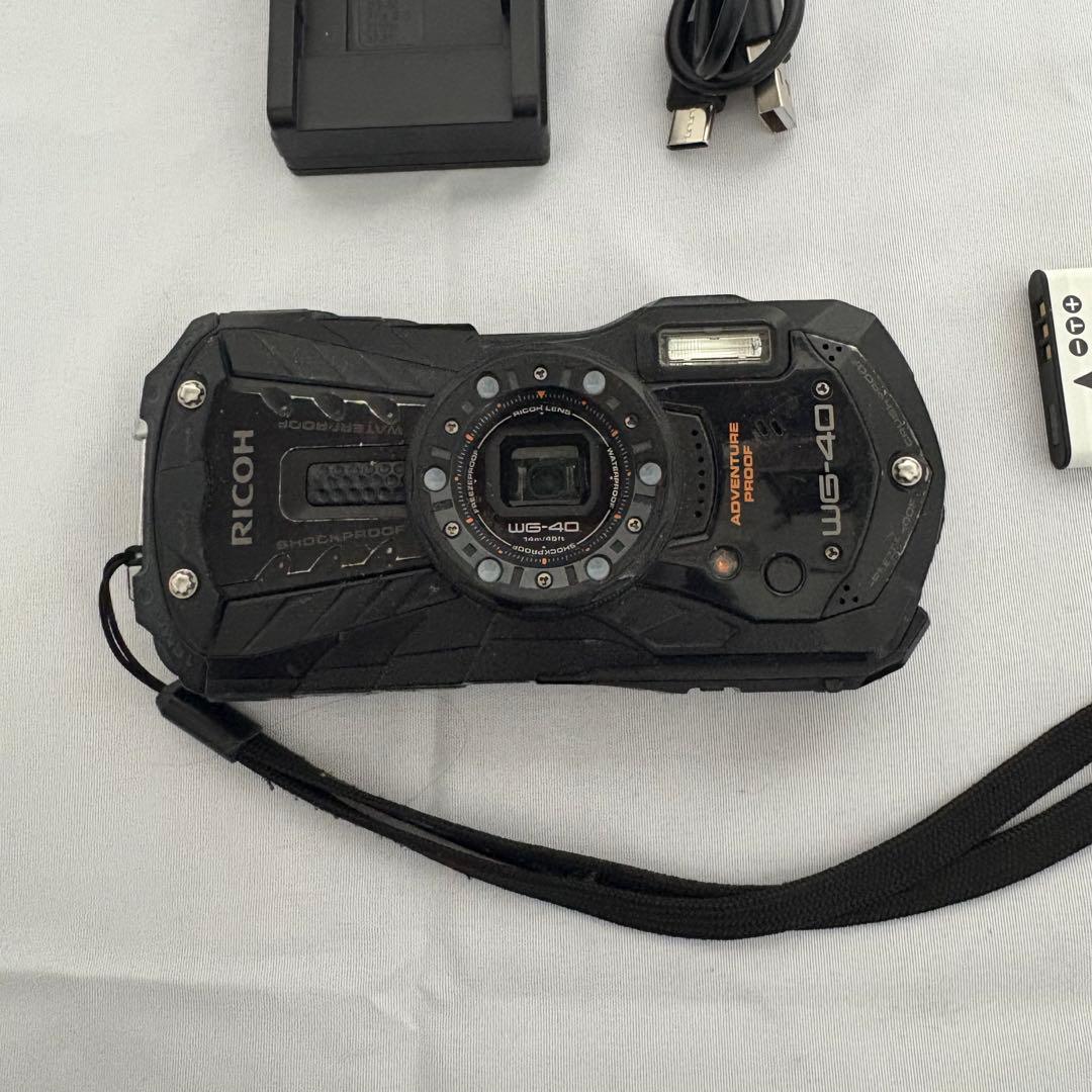 とうこ RICOH 防水デジタルカメラ WG-40 ブラック