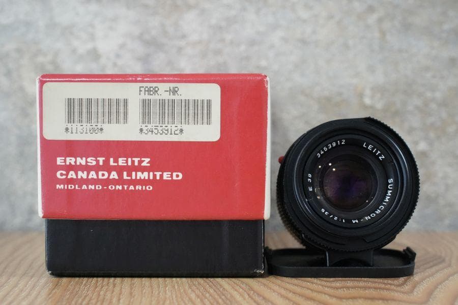 Summicron M35mm f2.0 7枚玉 前期 1987年製 フード付き