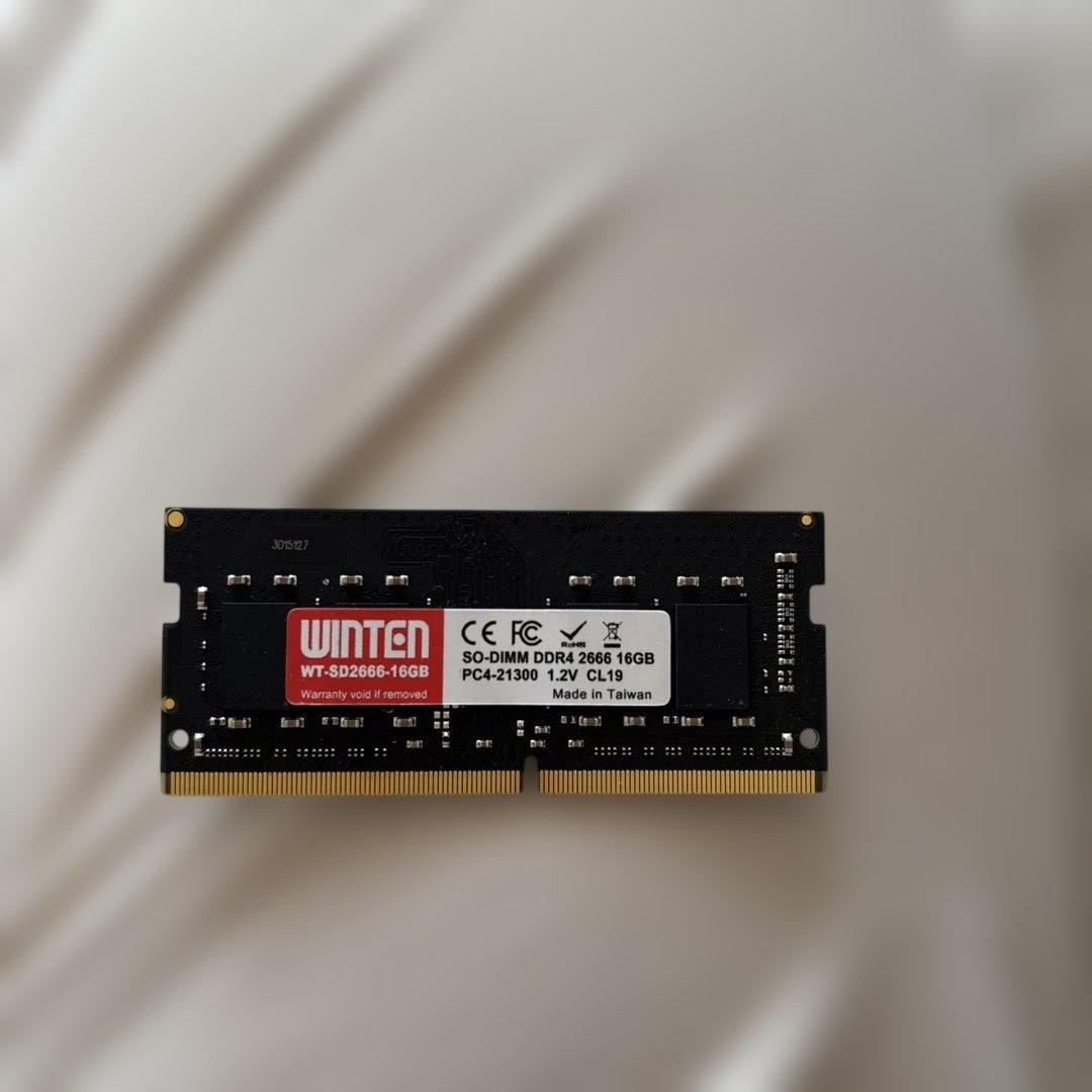 ノートPC メモリ WINTEN 16GB(16GB) 半年動作未確認