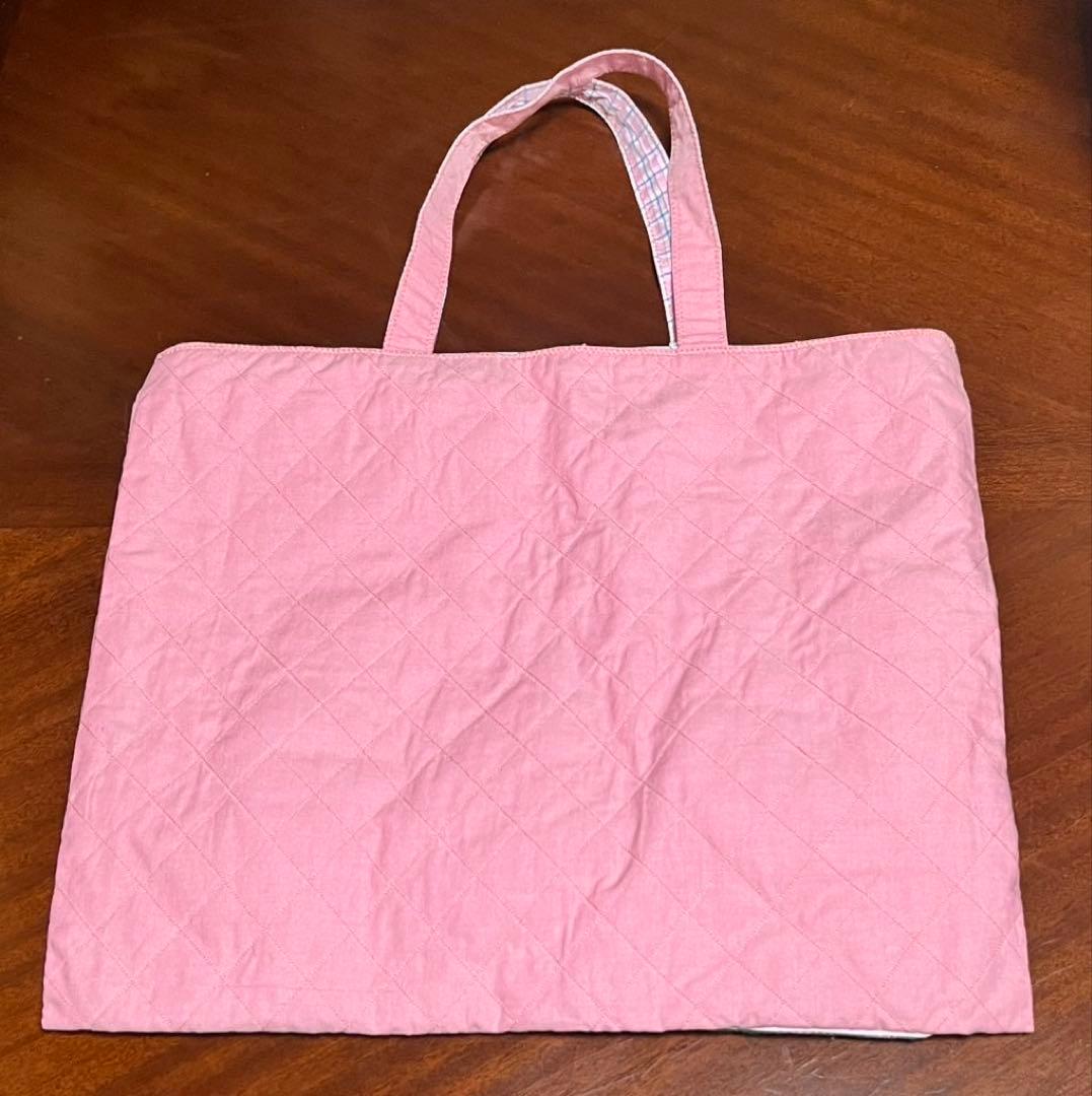 【ハンドメイド】アヒルとひよこの刺繍トートバッグ