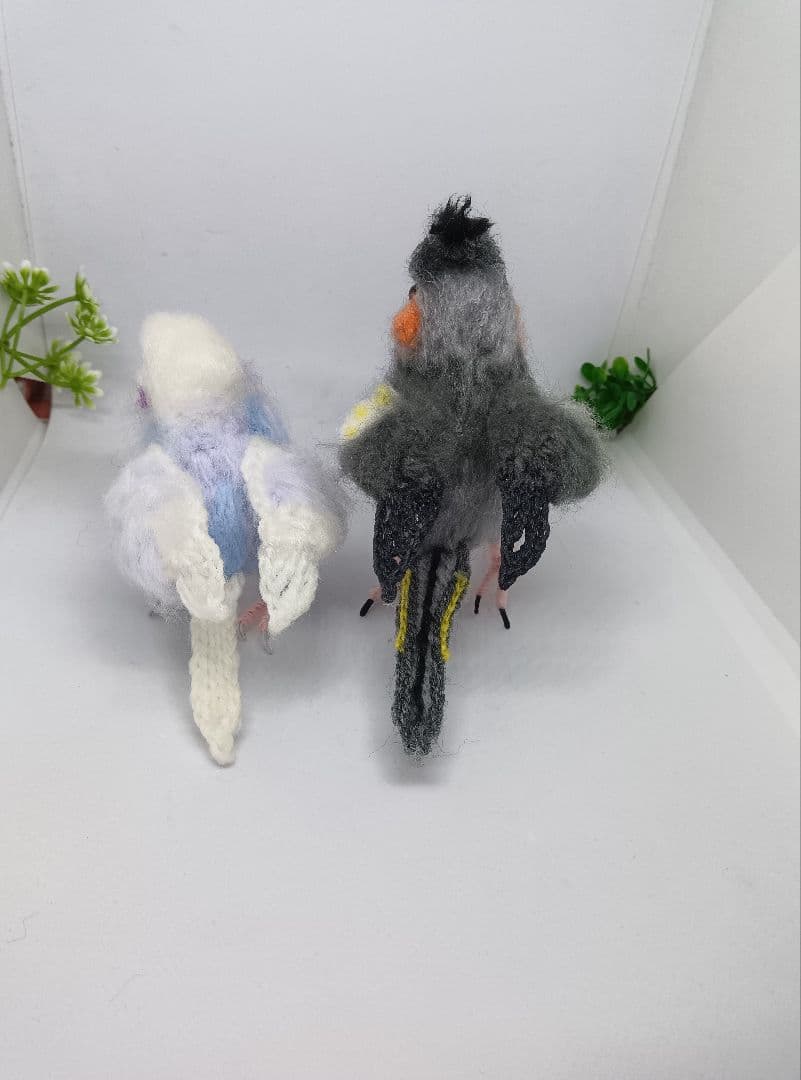編みぐるみ　セキセイインコ　オカメインコ 〈ちぃ〉