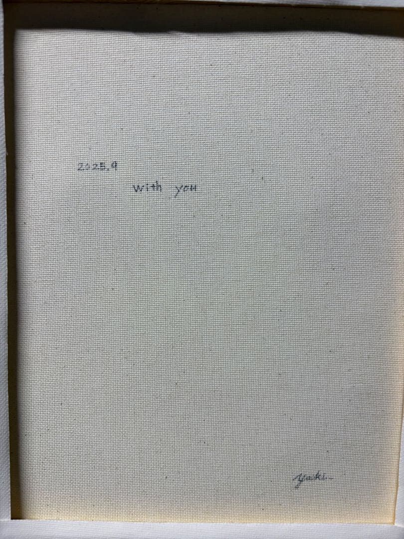 with you アクリル画　F3
