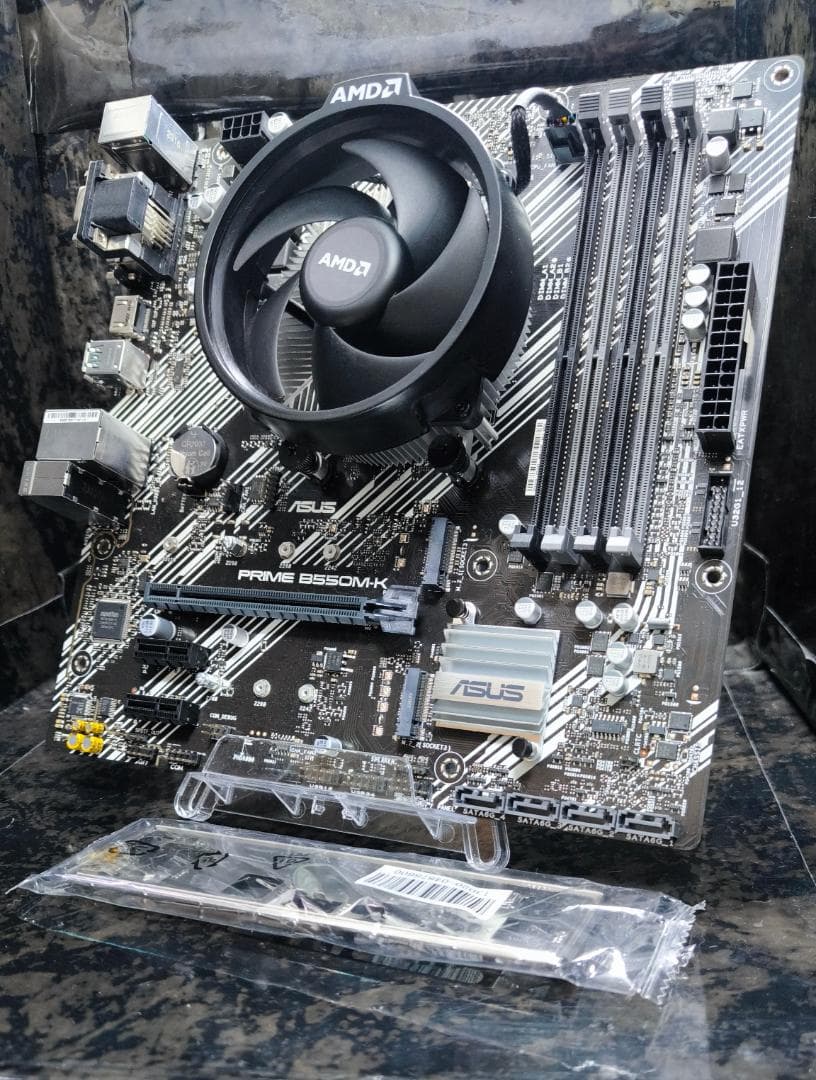 セット売り!! Ryzen5 4500+ASUS B550M-K 動作確認済み！