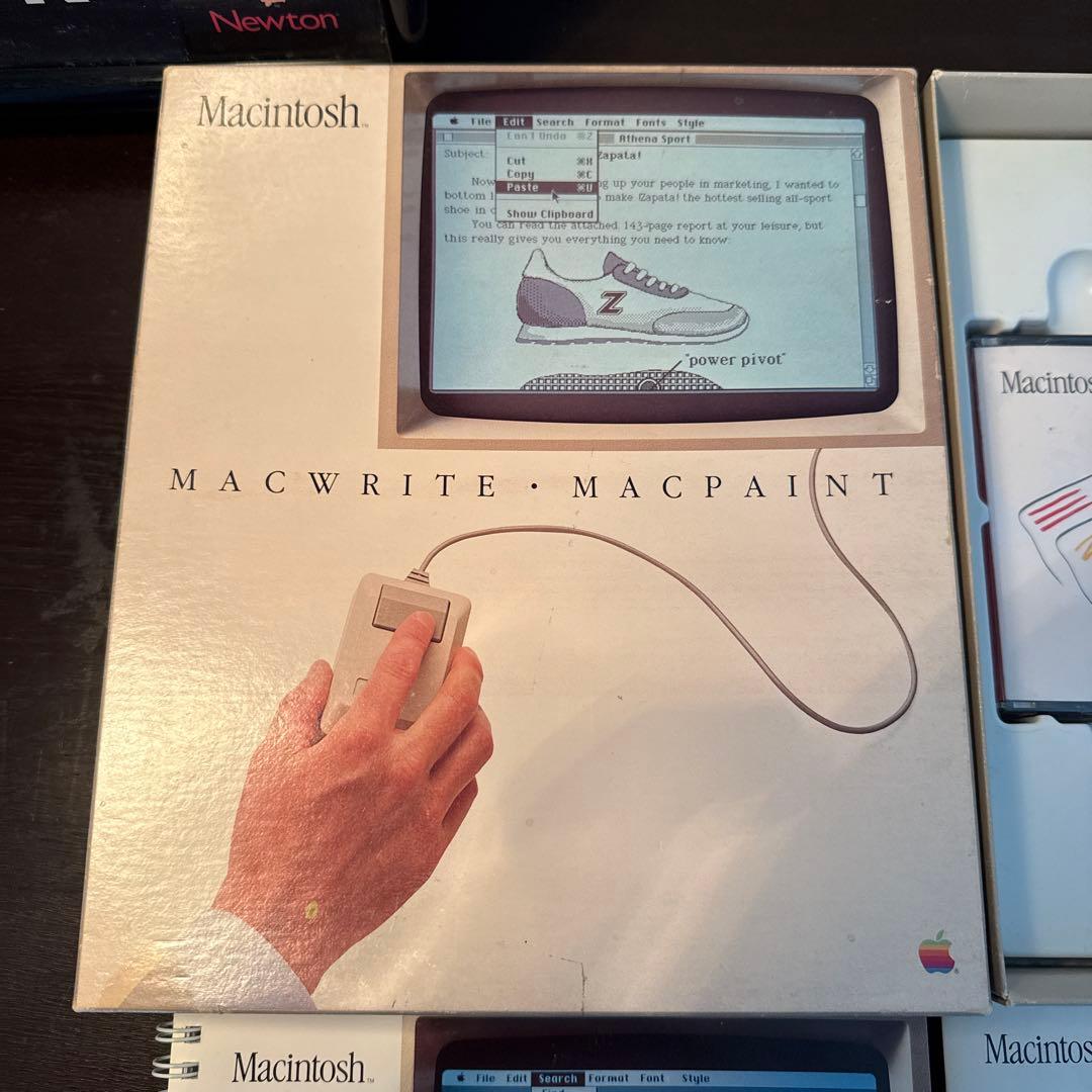 Apple Macintosh MacWrite MacPaint 箱付ジャンク