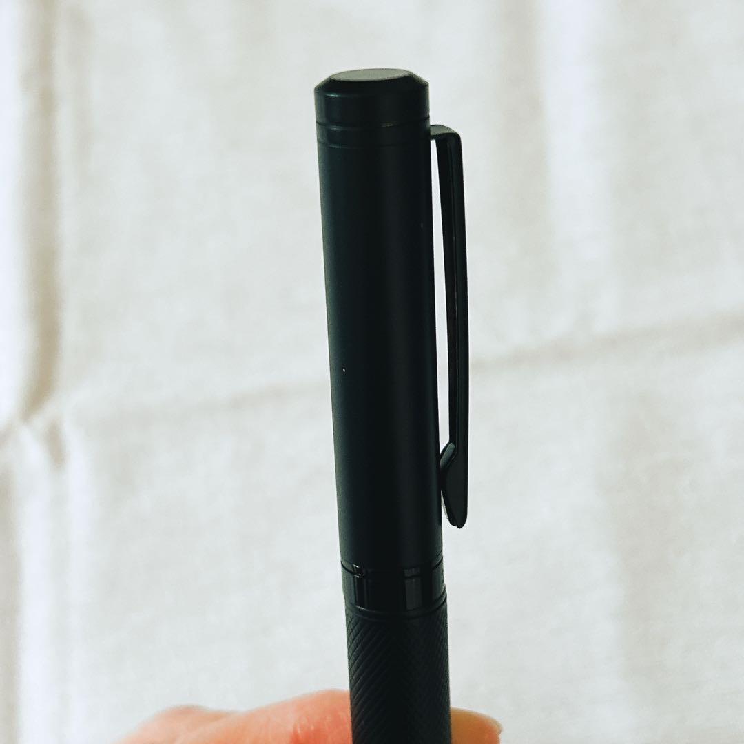 SCRIVI PENS ブラック万年筆 極細ペン先 インクカートリッジ付き 黒