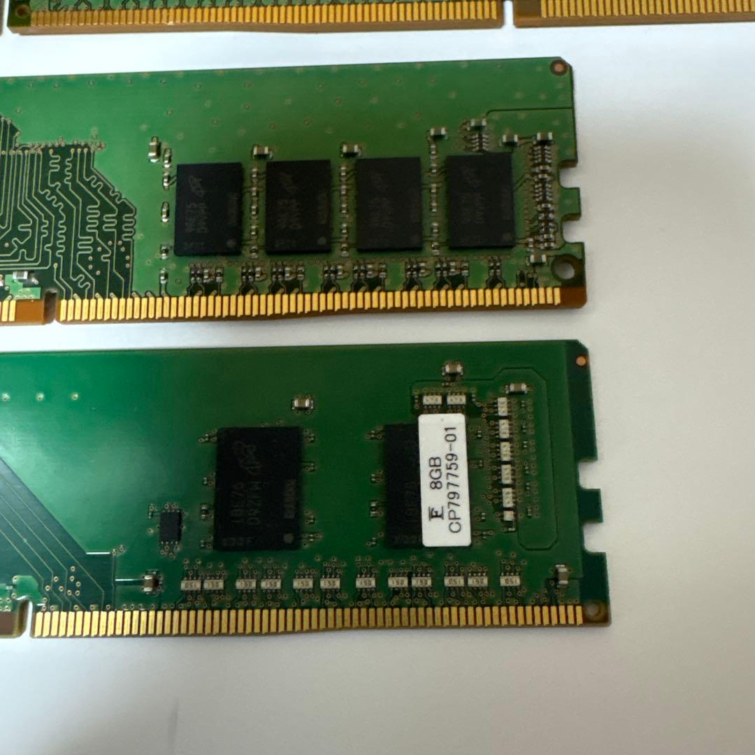 デスクトップPCメモリー 8GB 8枚セット　ジャンク