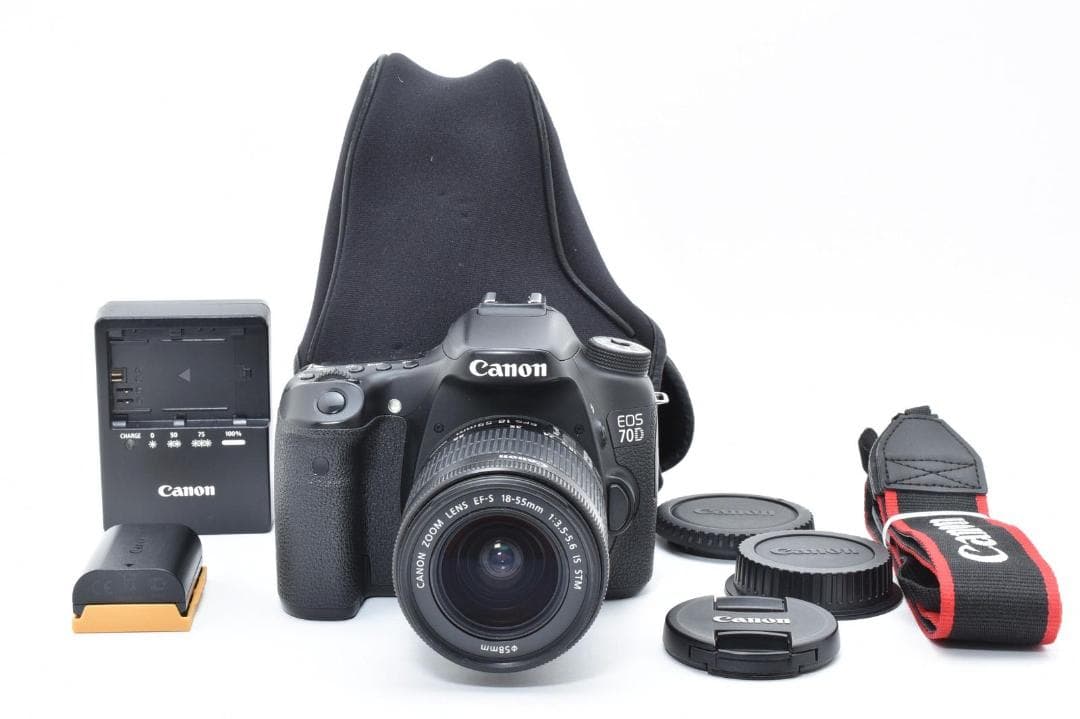 【美品】CANON EOS 70D レンズキット デジタルー眼レフカメラ