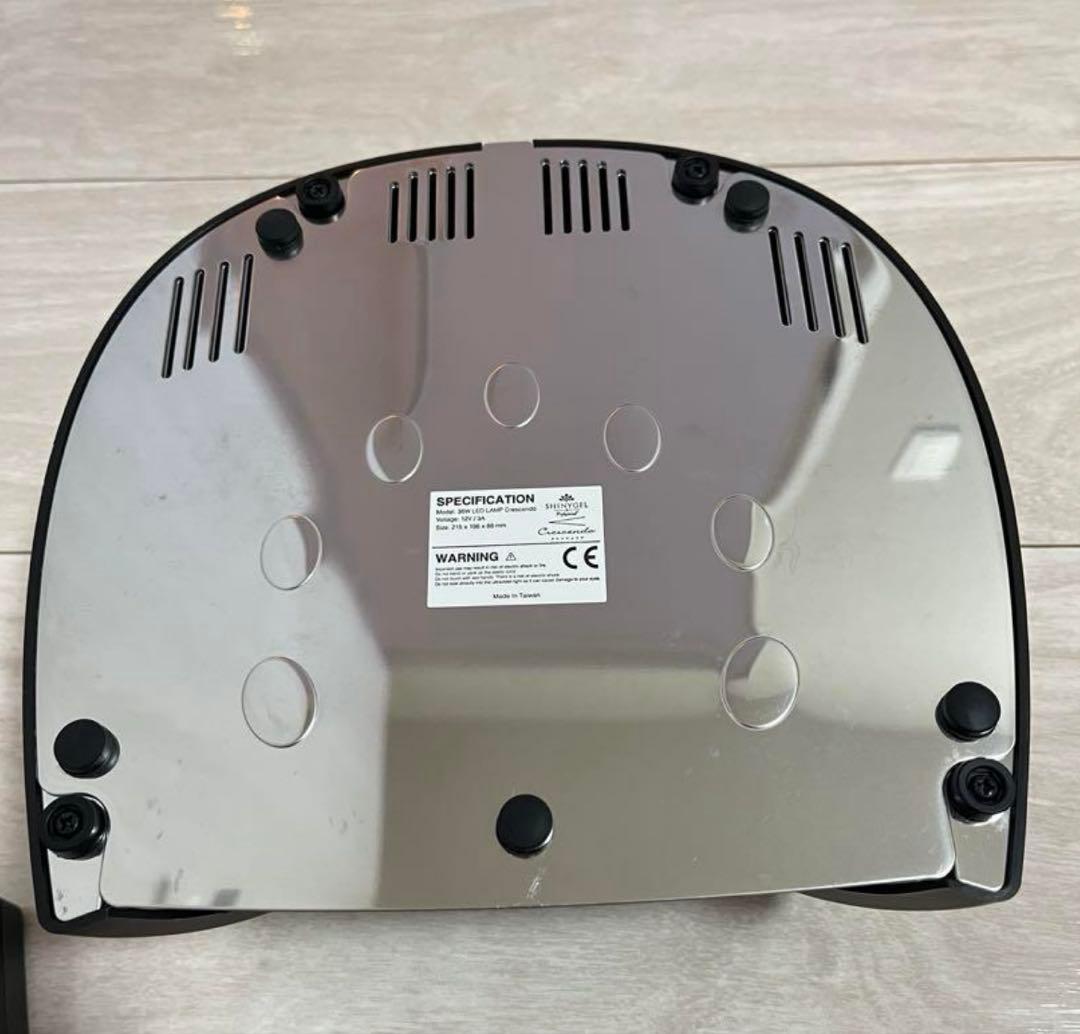 SHINYGEL UV/LEDネイルライト 36W クレッシェンド ブラック