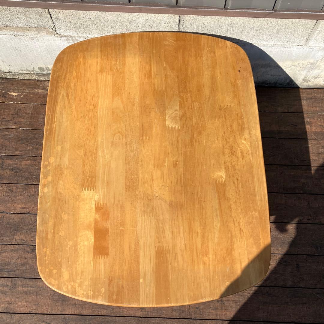 A-4 折りたたみローテーブル 天然木製 センターテーブル ちゃぶ台 ナチュラル