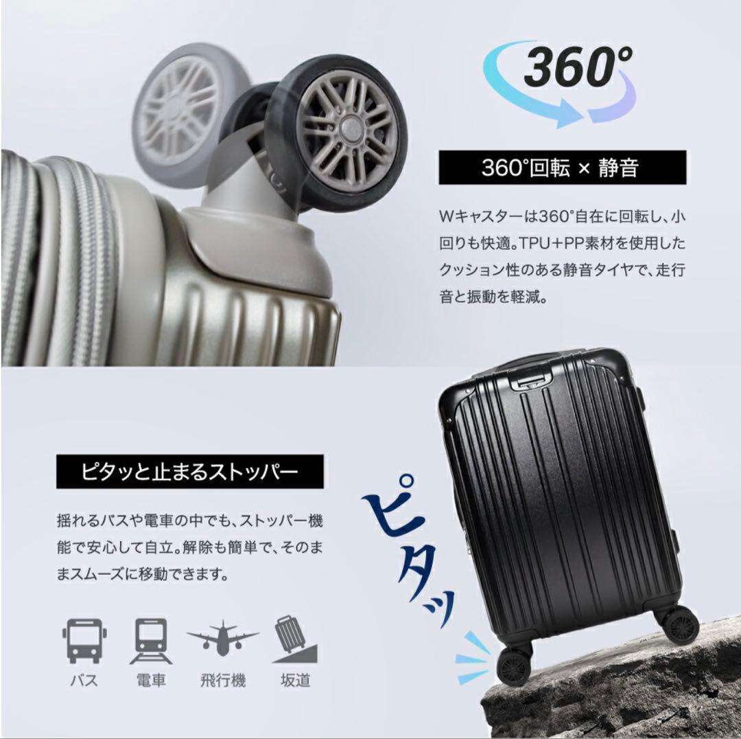 【新品未使用】Lサイズ キャリー キャリーケース ブルー 容量約77.8Lカート