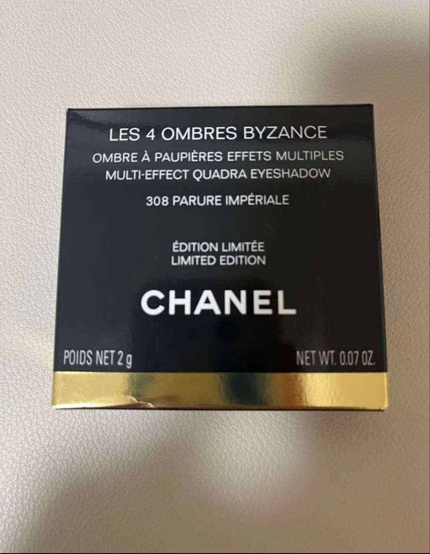 未使用　CHANEL レキャトルオンブル　ビザンス308 パリュールアンペリアル