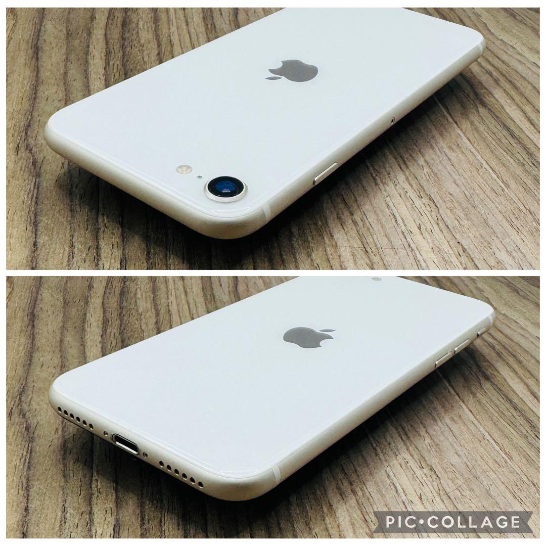【美品】iPhoneSE3 スターライト 128GB シムフリー 新品バッテリー