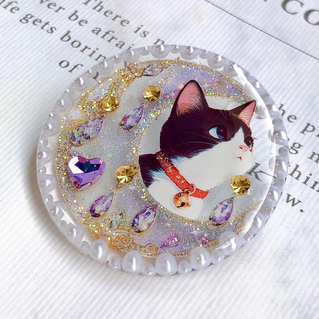 同梱100円引❤️No.2499 レジン ヘアゴム ♡ 猫 ネコ ねこ ♡