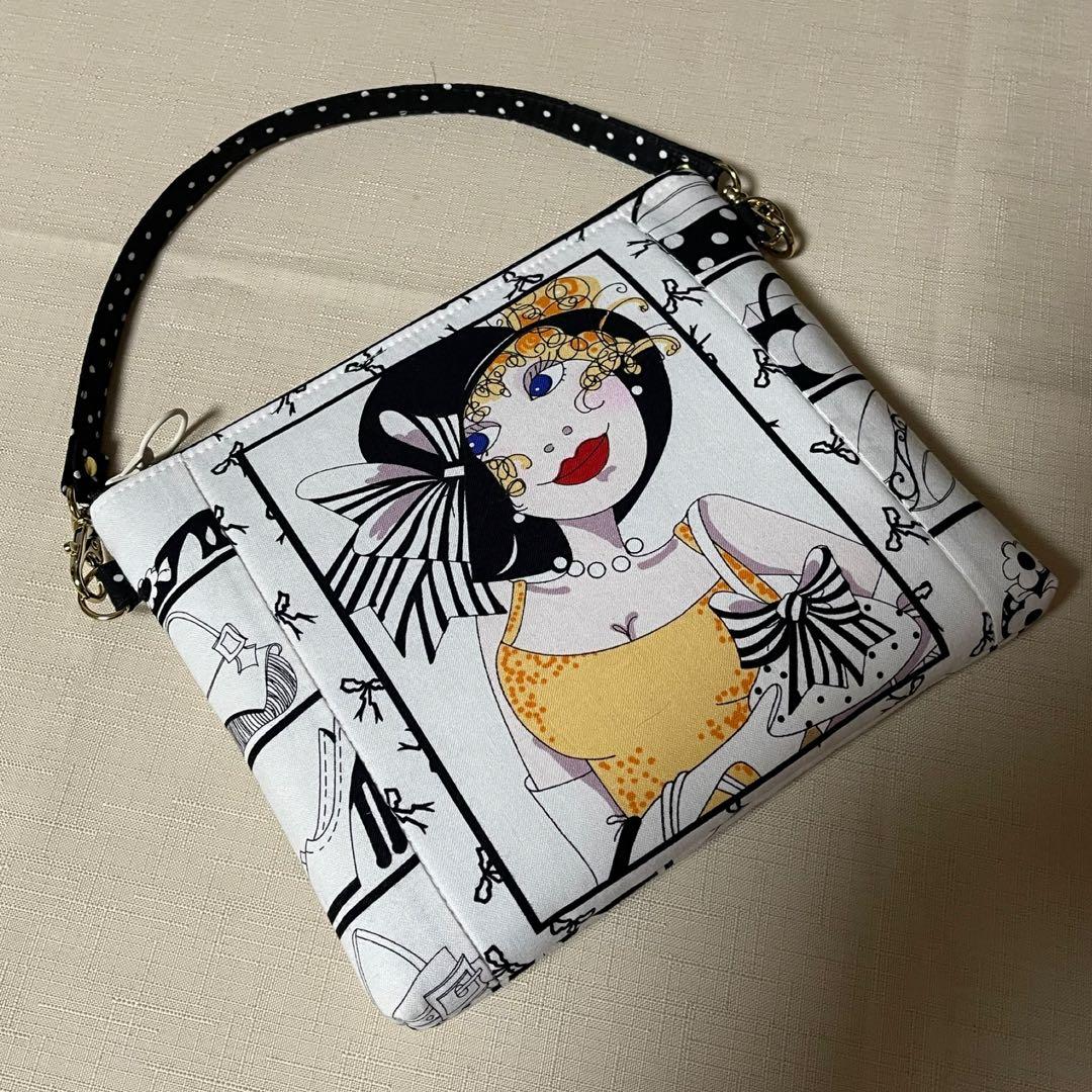 ♡Gone〜で20㎝ファスナーポーチ②♡ハンドメイド　ロラライハリス