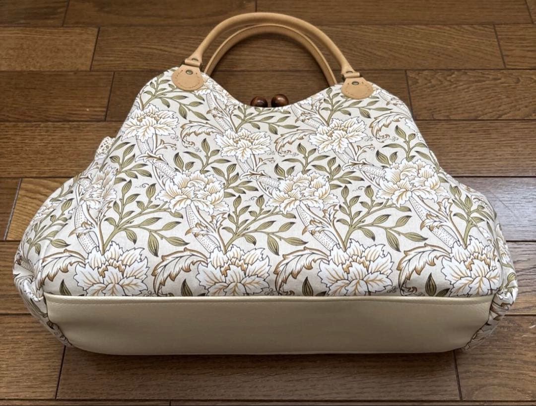 ハンドメイド がま口バッグ ウィリアムモリス