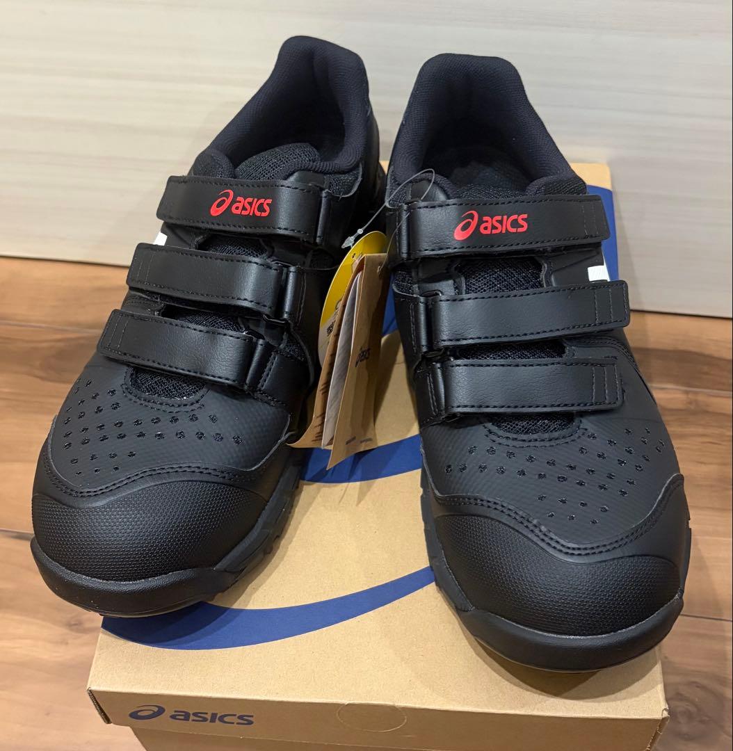 アシックス安全靴 ウィンジョブ CP112 WIDEタイプBLACK/WHITE