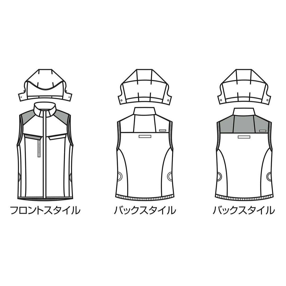 バートルAC2024A空調服ベストL限定スノー⚠️ネコポス(圧縮梱包）割引も可