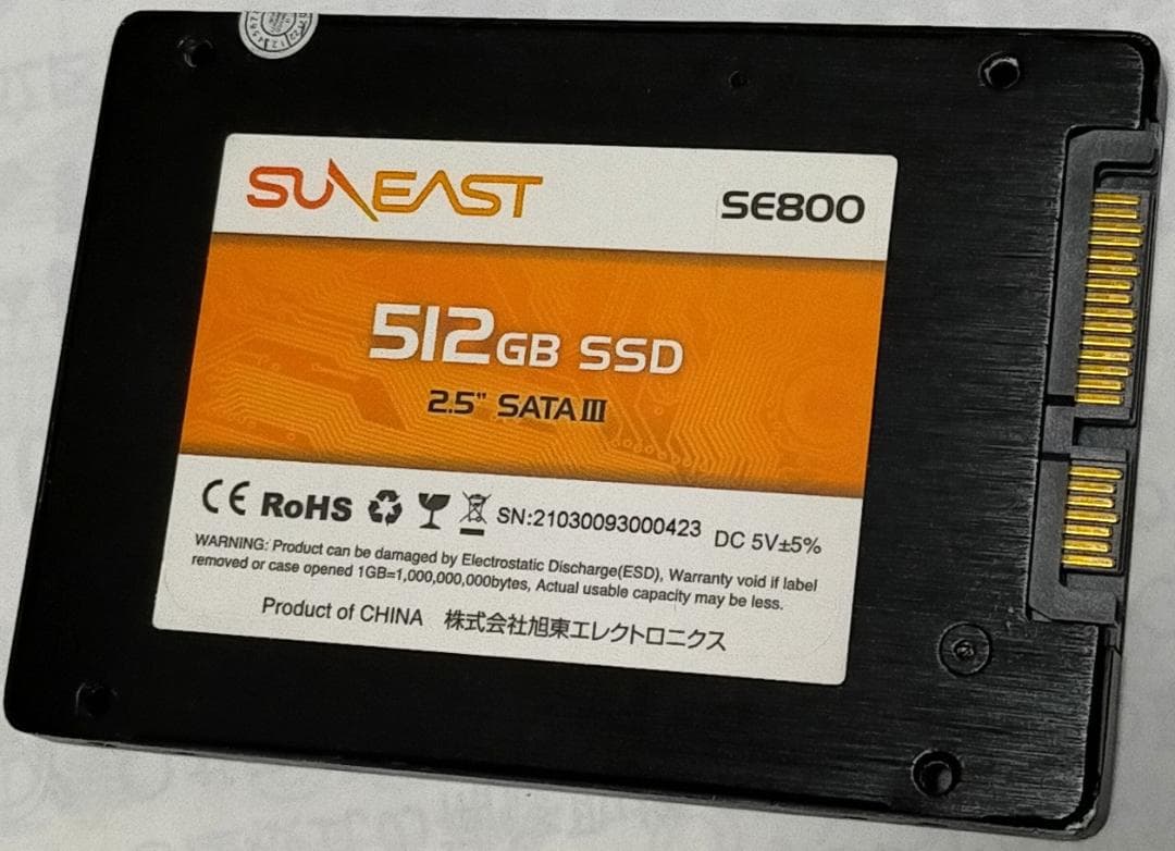 393時間 保証付き【正常98%】SSD512GB No.6a24
