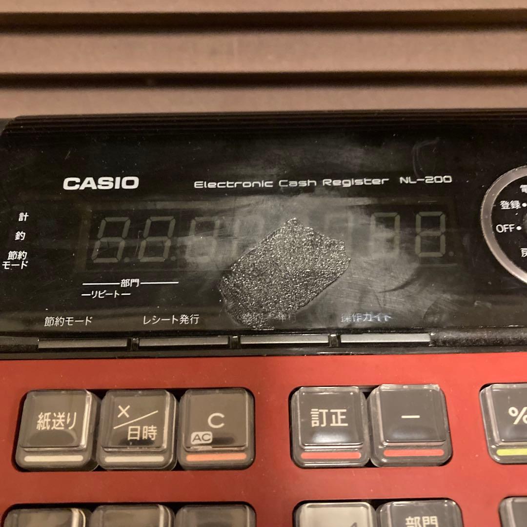 CASIO NL-200 カシオ 電子レジスター 鍵付き 説明書付き