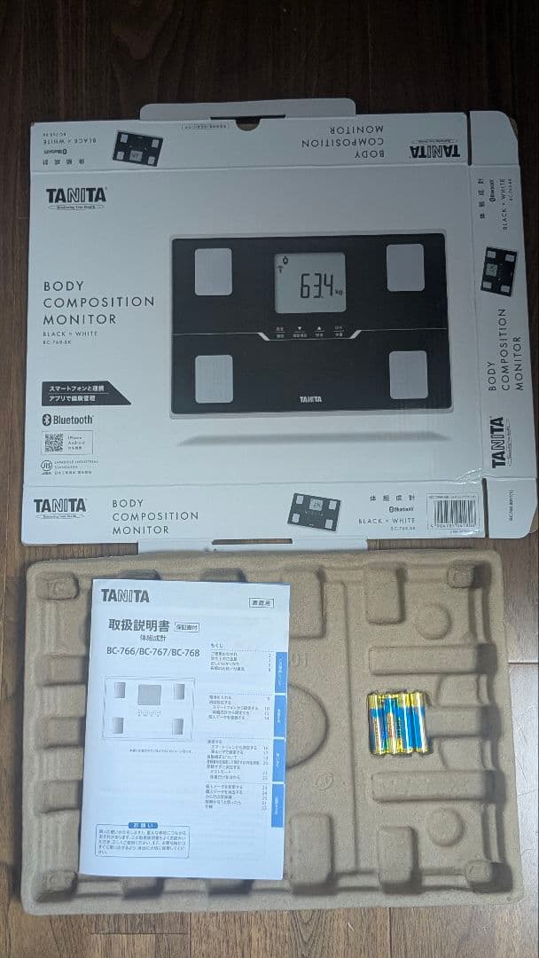 タニタ 体重計 体組成計 スマホ連動 ヘルスメーター BC-768 ブラック